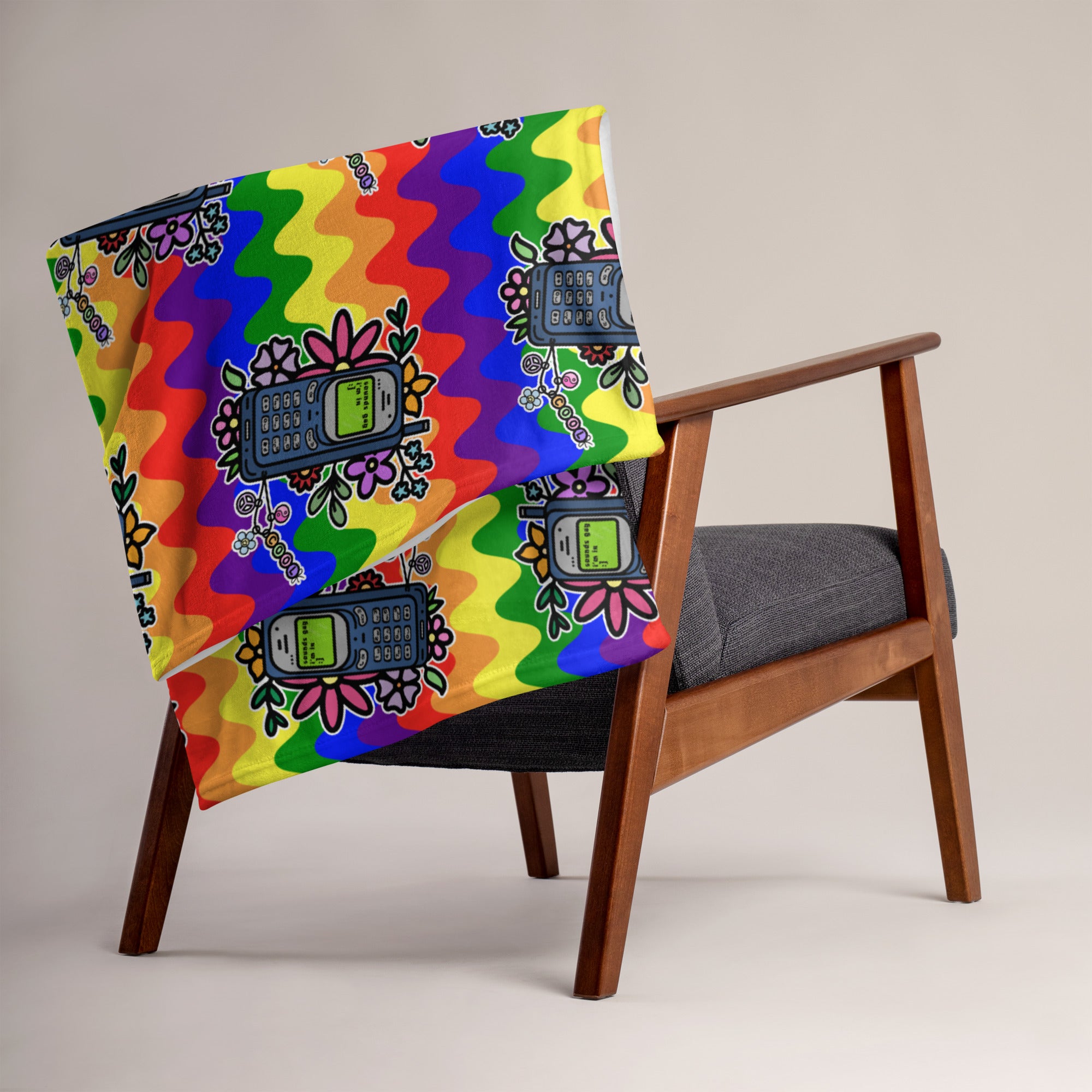 Silky Soft Snuggle Blanket - 'Text Me'
