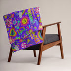 Silky Soft Snuggle Blanket - 'Glitter Stickers'
