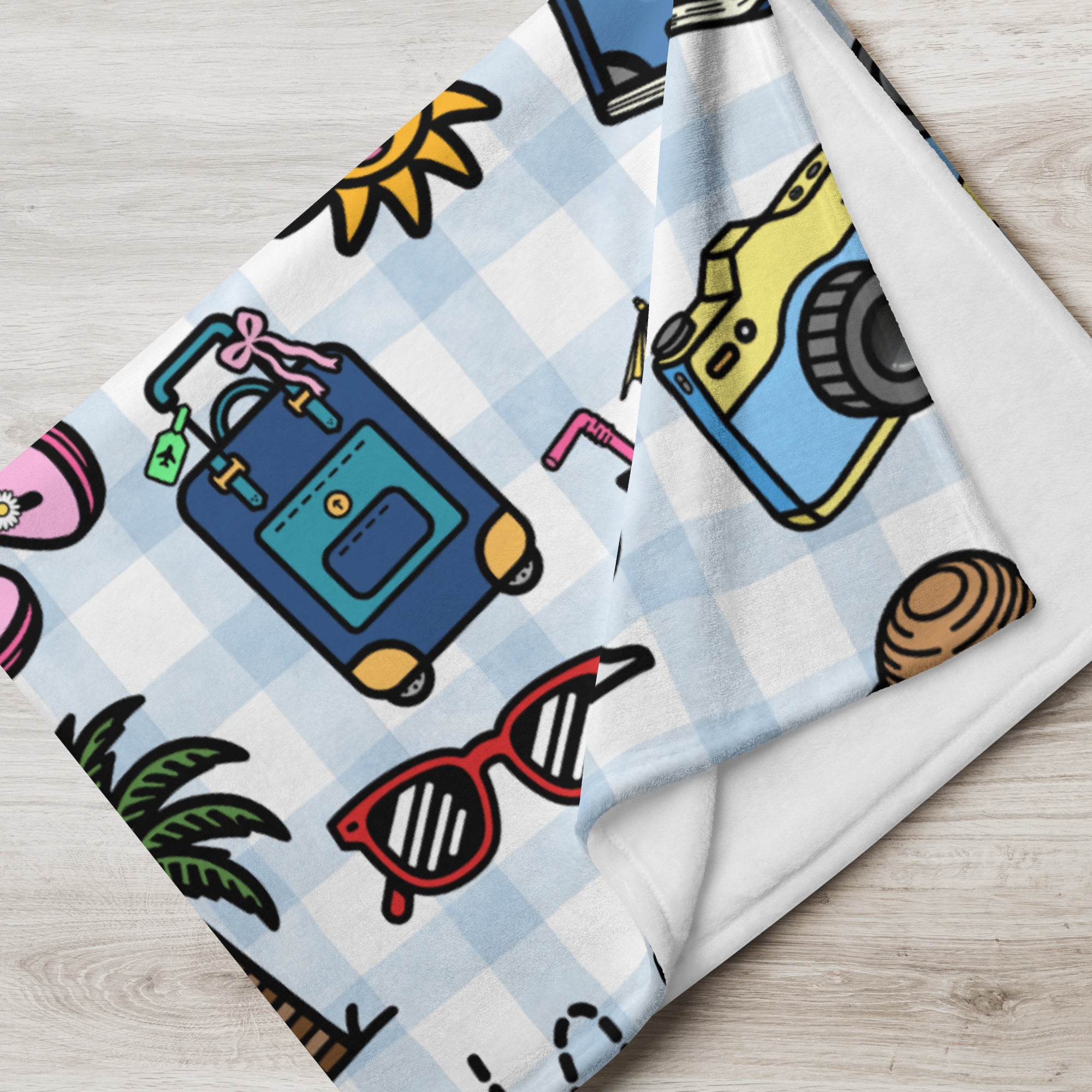 Silky Soft Snuggle Blanket - 'Gingham Getaway'