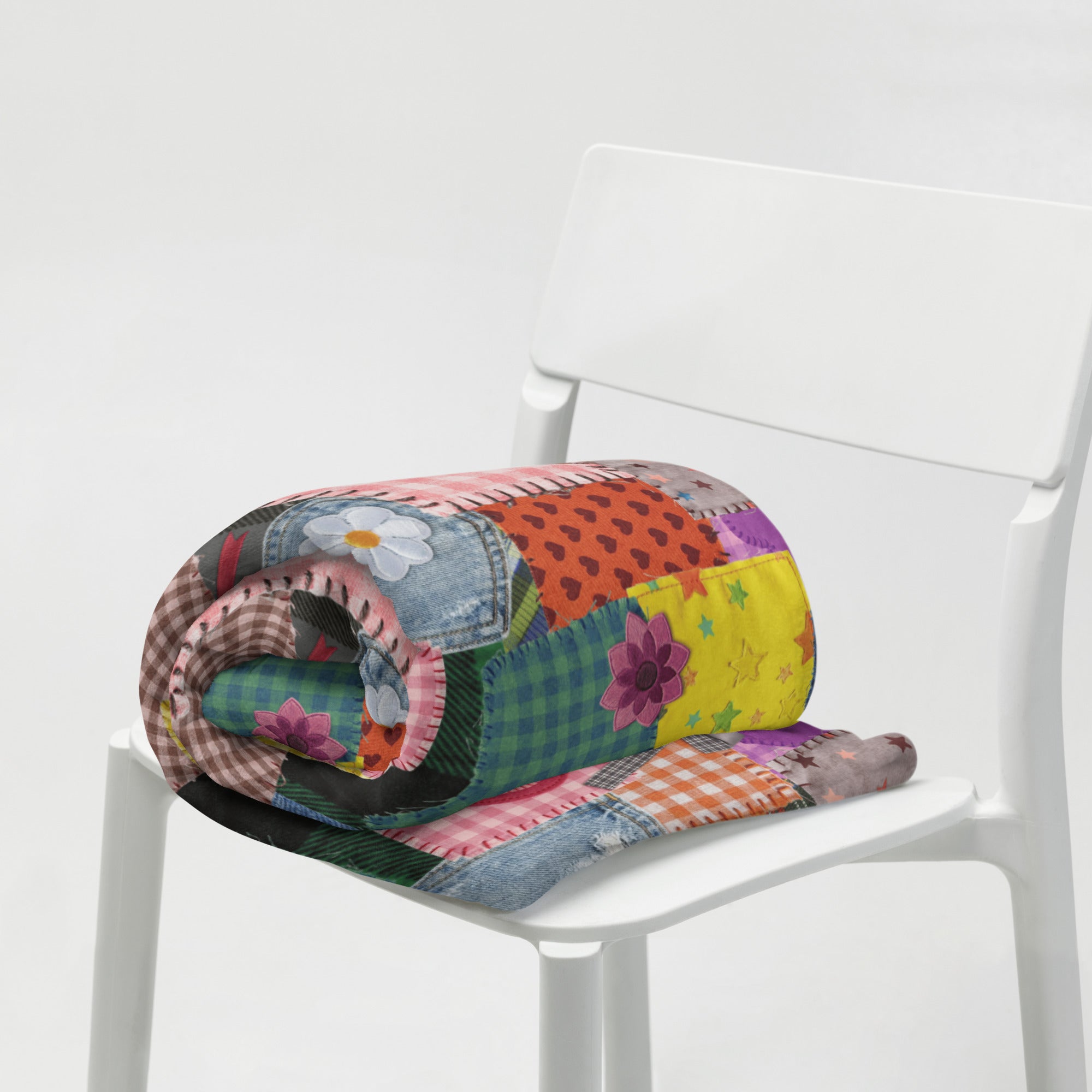 Silky Soft Snuggle Blanket - 'Perfect Patchwork'