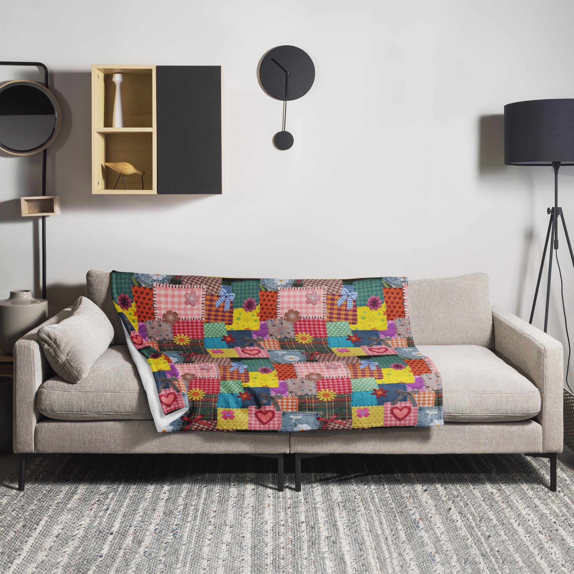 Silky Soft Snuggle Blanket - 'Perfect Patchwork'