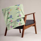 Silky Soft Snuggle Blanket - 'Spring Stems'