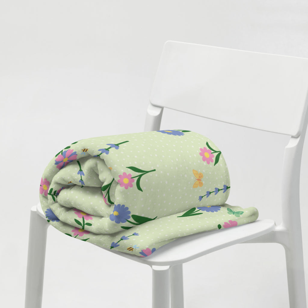 Silky Soft Snuggle Blanket - 'Spring Stems'