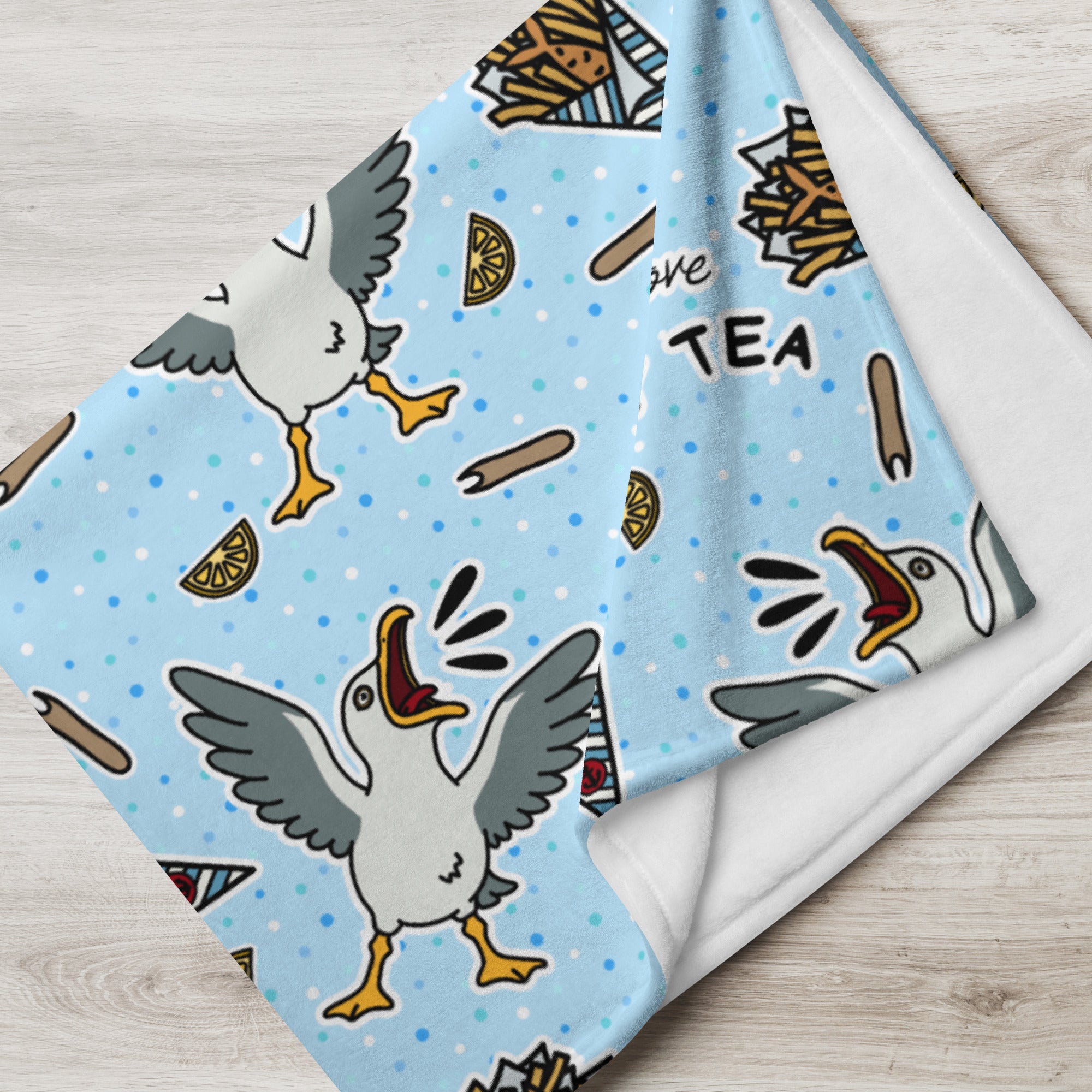 Silky Soft Snuggle Blanket - 'Chippy Tea' Single Layer Blankets