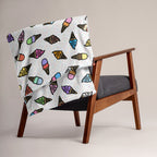 Silky Soft Snuggle Blanket - 'Ice Cream' Single Layer Blankets