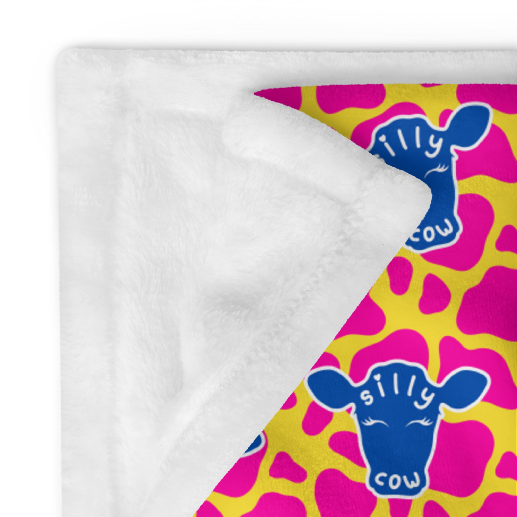 Silky Soft Snuggle Blanket - 'Silly Cow'