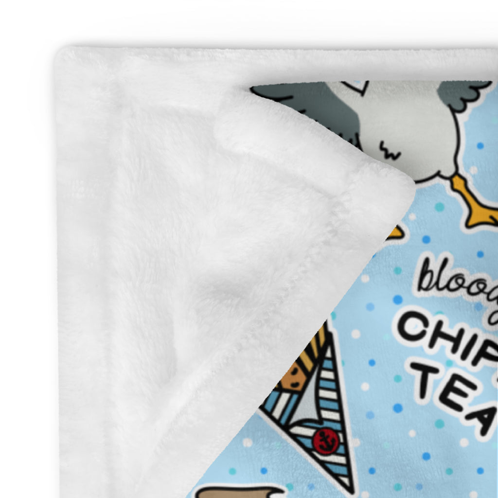 Silky Soft Snuggle Blanket - 'Chippy Tea' Single Layer Blankets