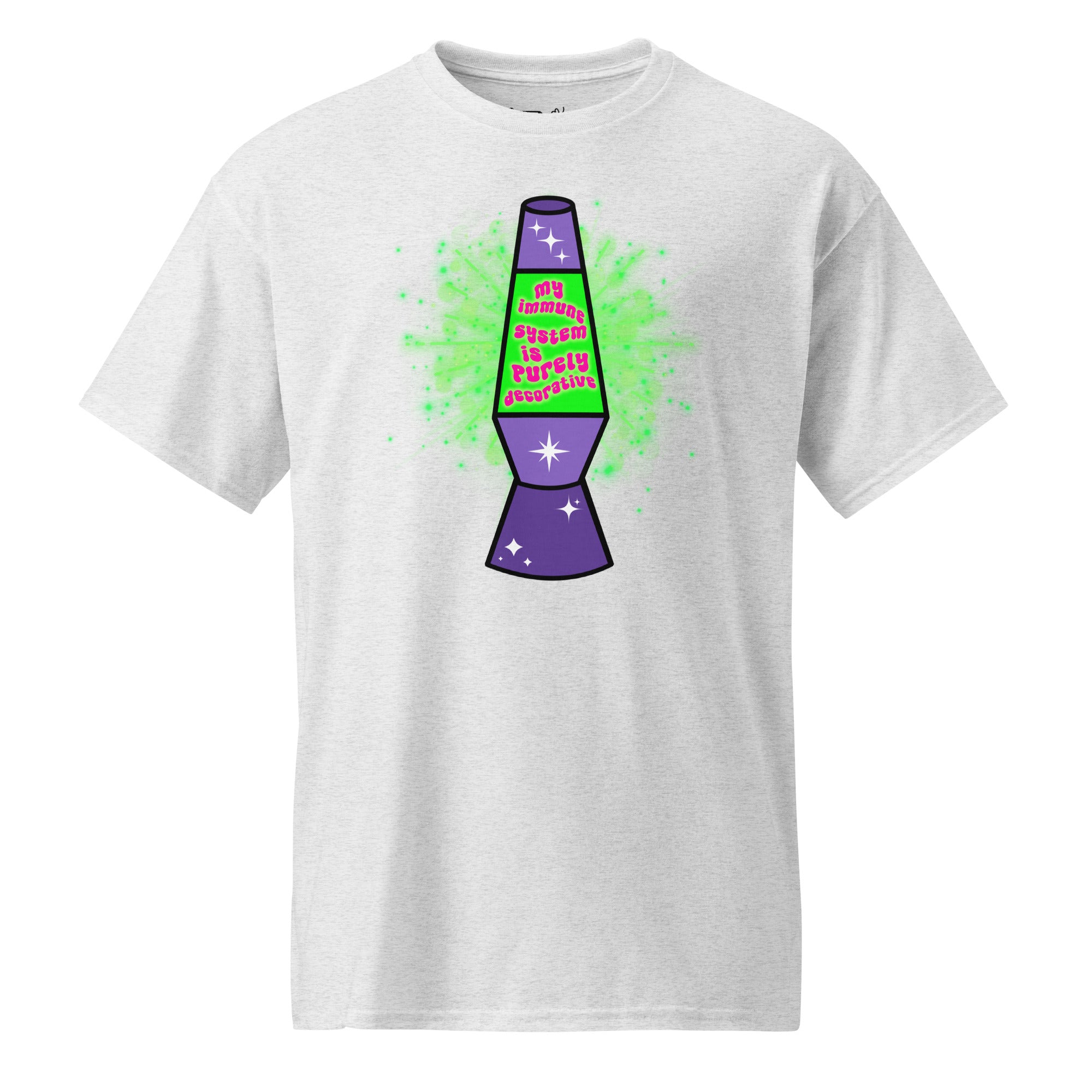 Unisex DryBlend® Classic Tee - 'Purely Decorative' Ash T-Shirt
