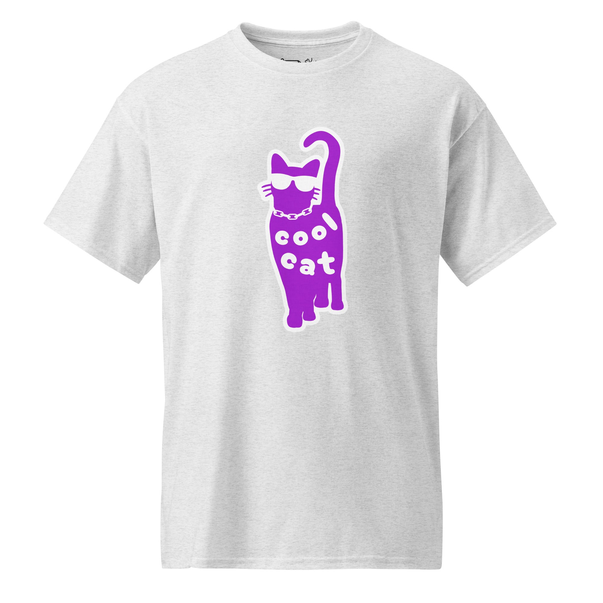 Unisex DryBlend® Classic Tee - 'Cool Cat' Ash T-Shirt