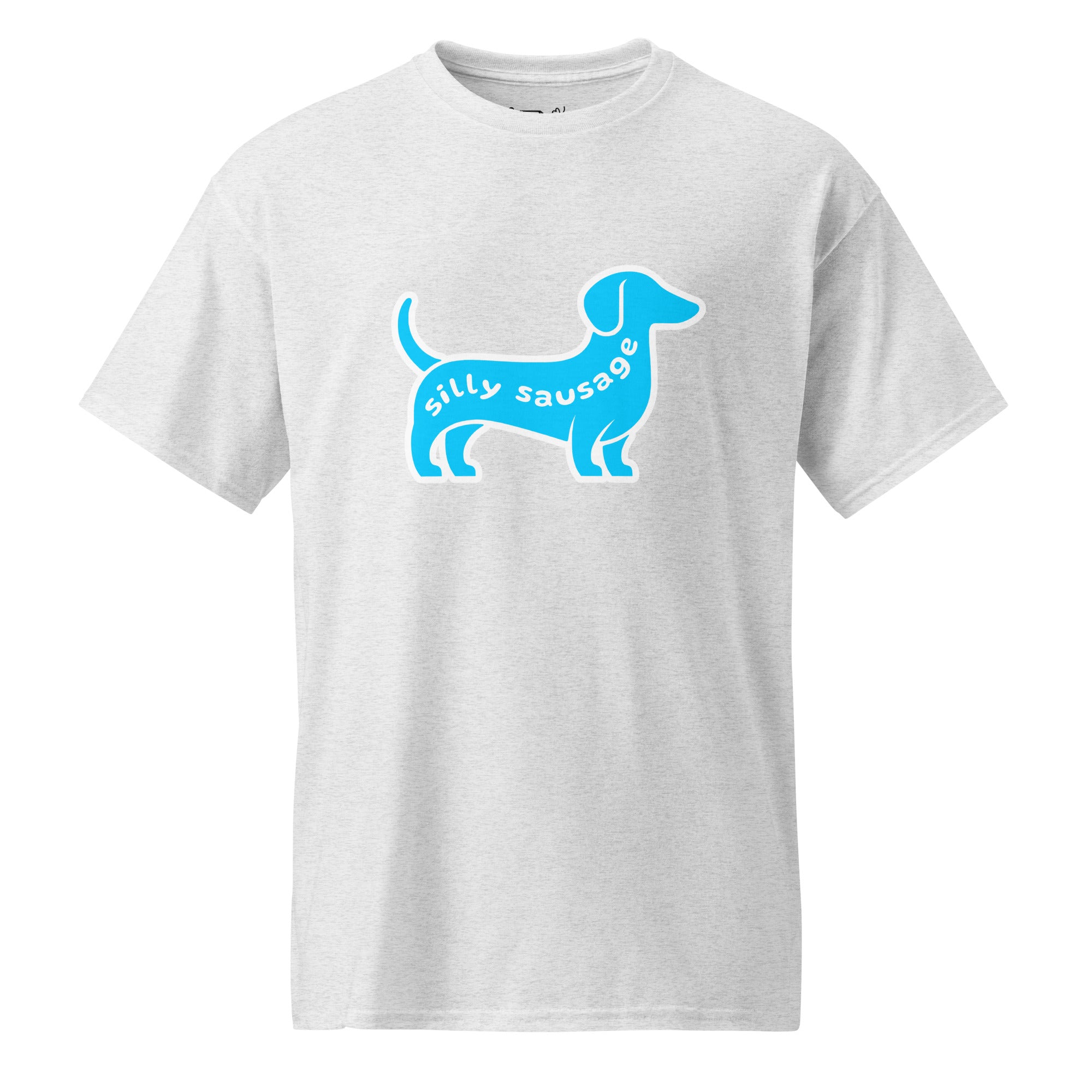 Unisex DryBlend® Classic Tee - 'Silly Sausage' Ash T-Shirt