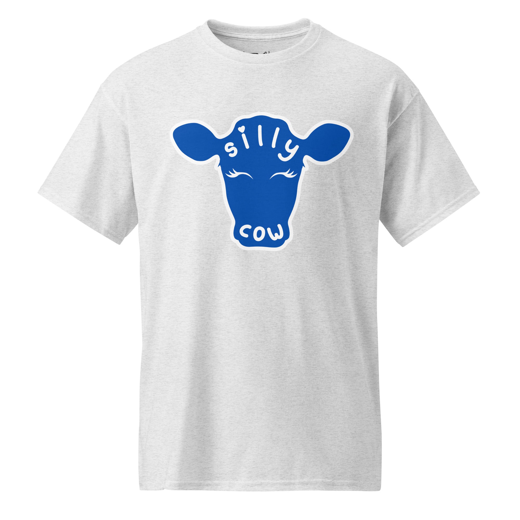 Unisex DryBlend® Classic Tee - 'Silly Cow' Ash T-Shirt