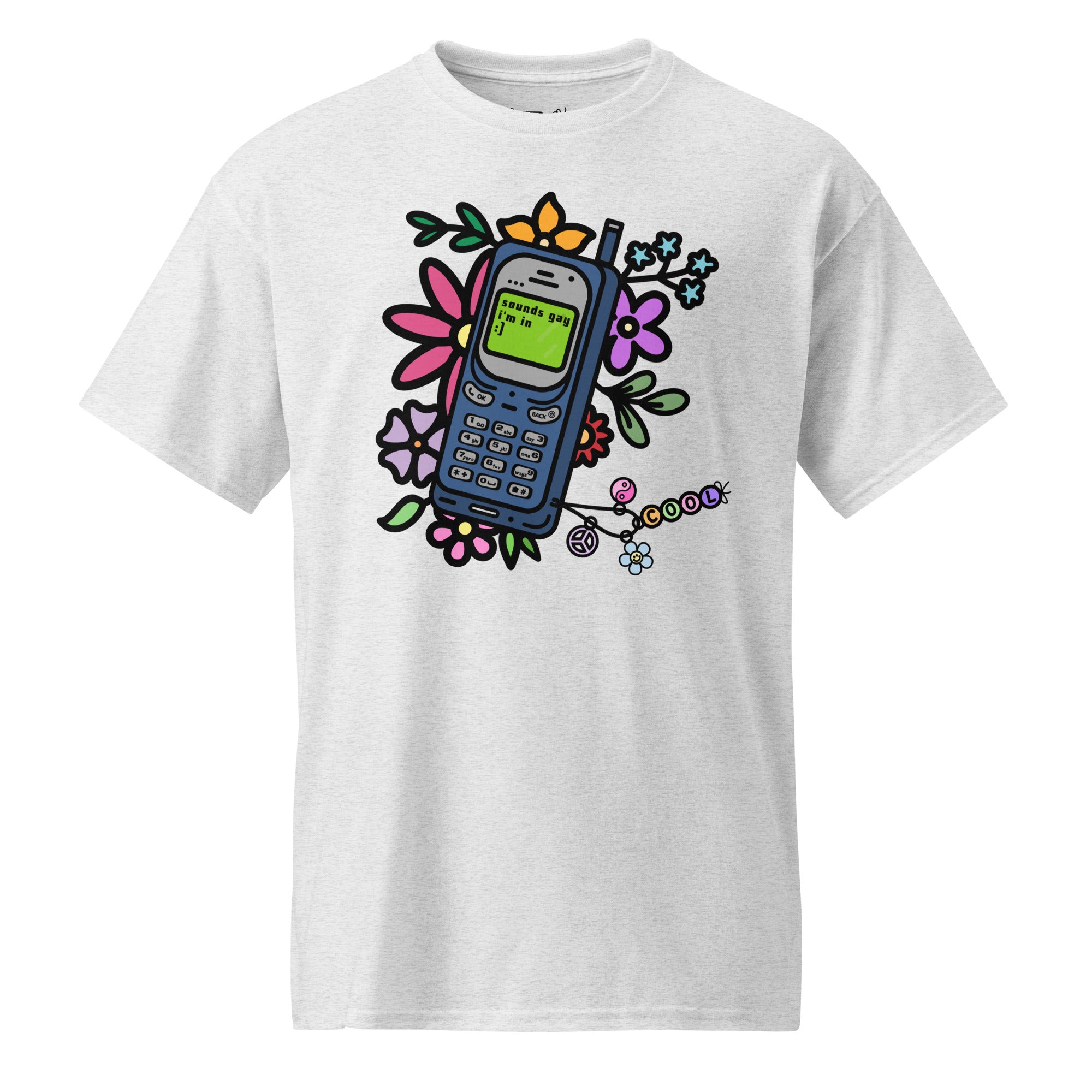 Unisex DryBlend® Classic Tee - 'Text Me' Ash T-Shirt
