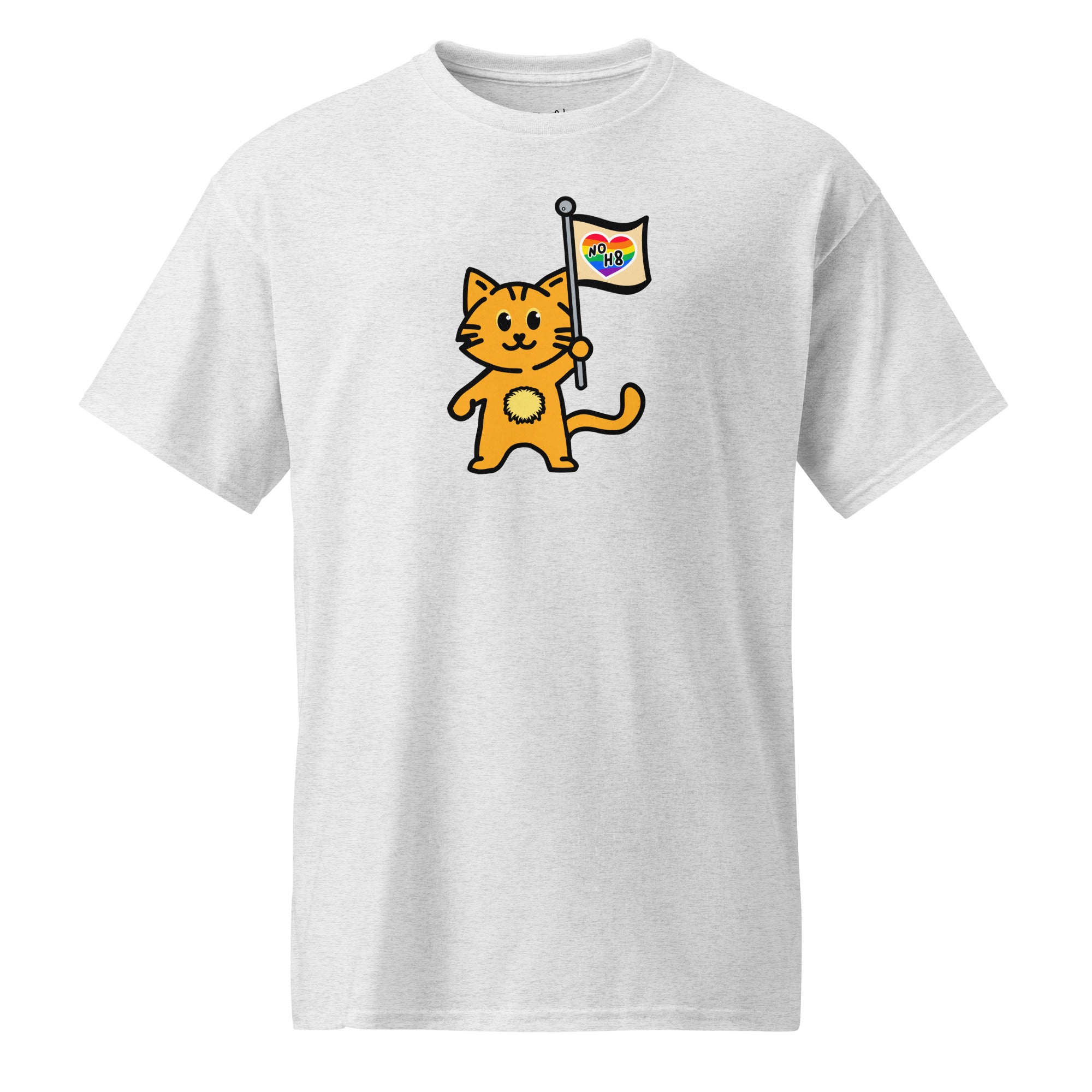 Unisex DryBlend® Classic Tee - 'No H8' Ash T-Shirt
