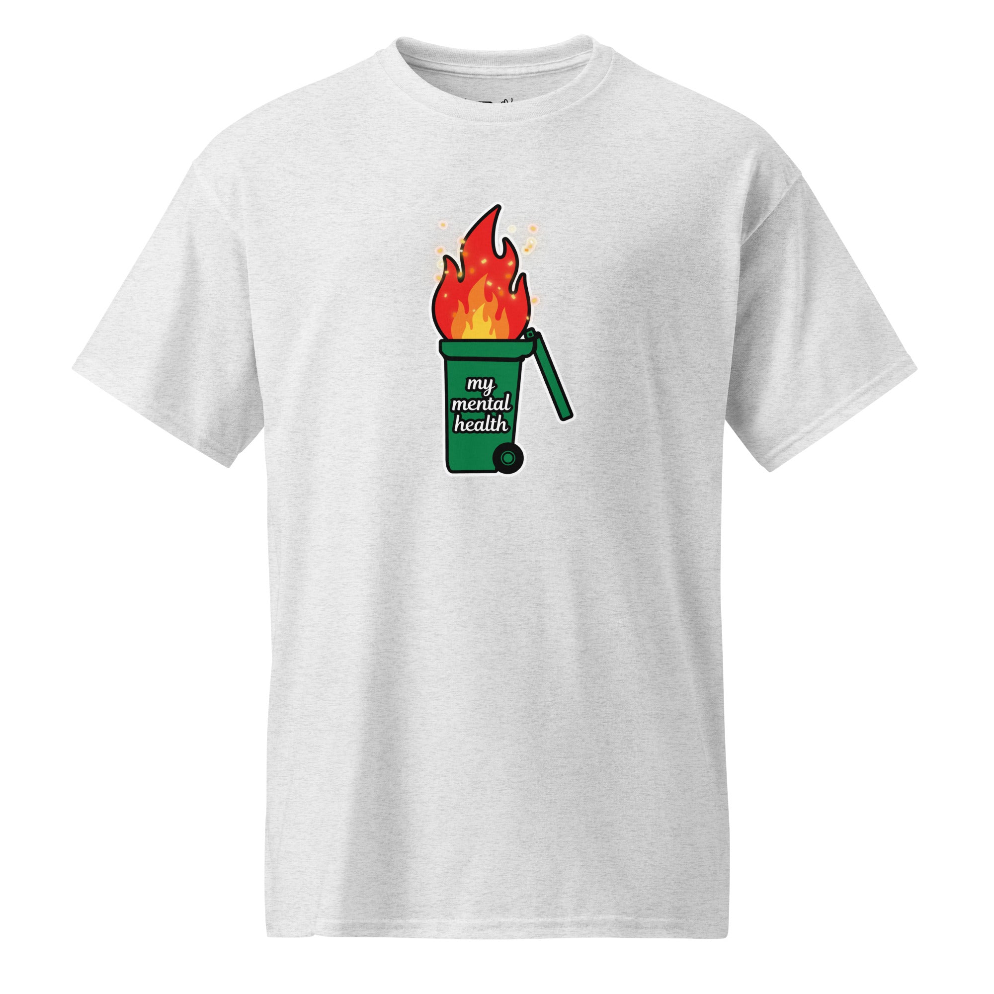 Unisex DryBlend® Classic Tee - 'Bin Fire' Ash T-Shirt