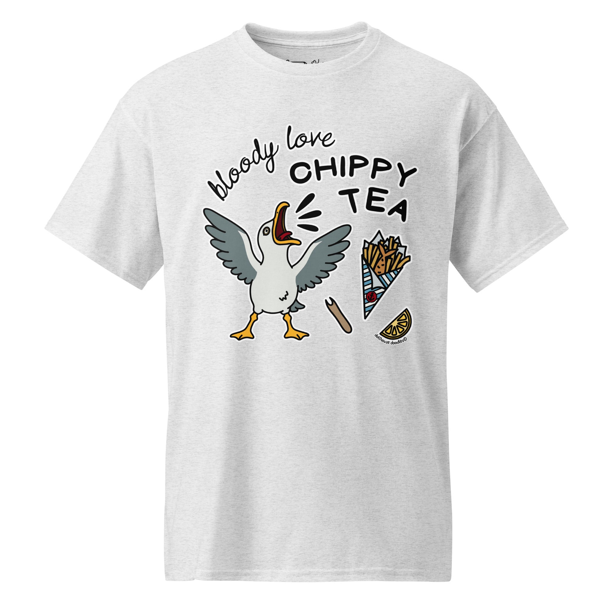 Unisex DryBlend® Classic Tee - 'Chippy Tea' Ash T-Shirt