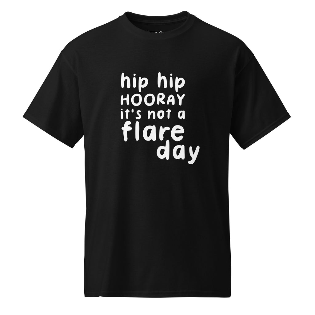 Unisex DryBlend® Classic Tee - 'Hip Hip Hooray' Black T-Shirt