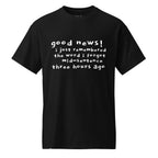 Unisex DryBlend® Classic Tee - 'Good News!' Black T-Shirt