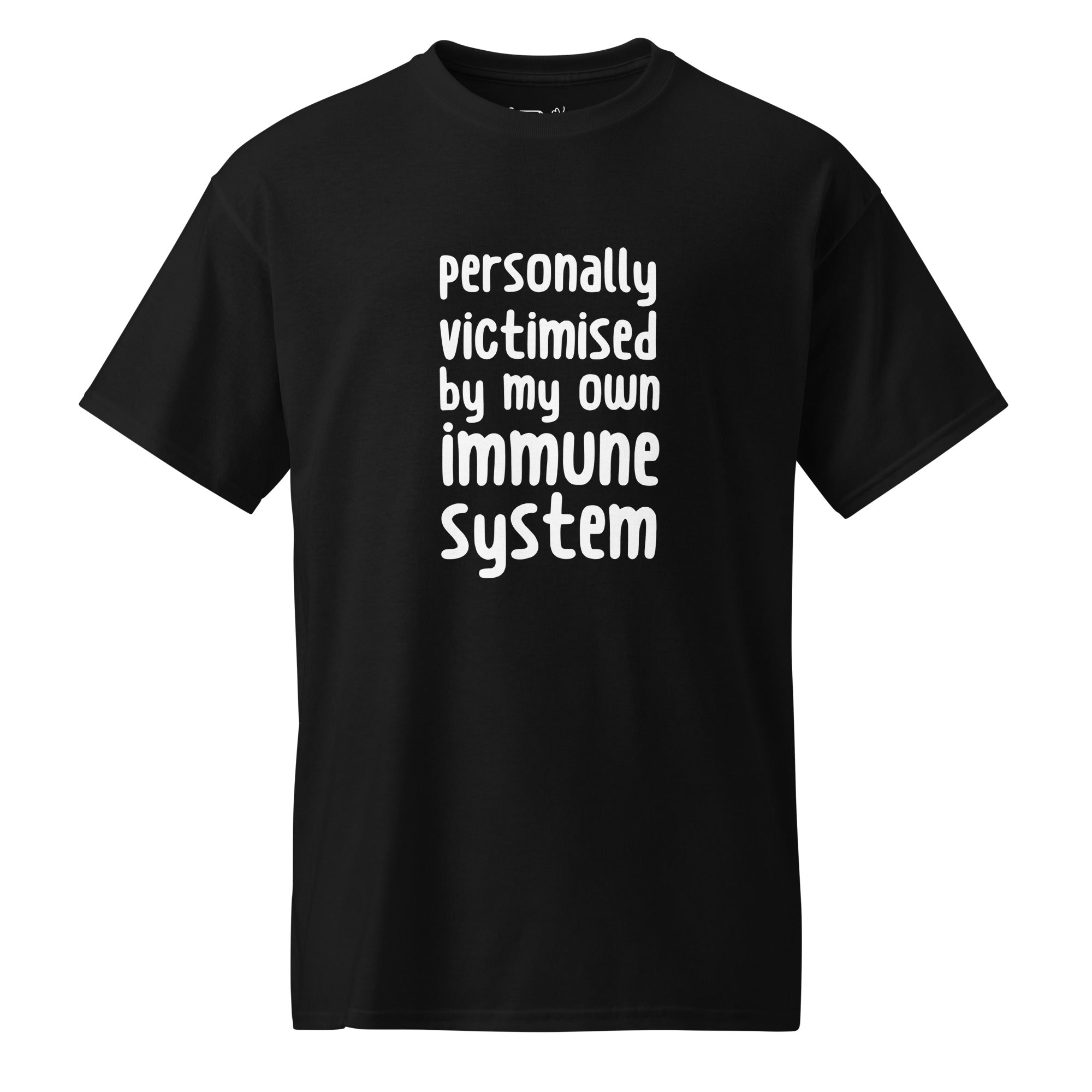Unisex DryBlend® Classic Tee - 'Personally Victimised' Black T-Shirt
