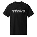Unisex DryBlend® Classic Tee - 'Indoor Cat' Black T-Shirt