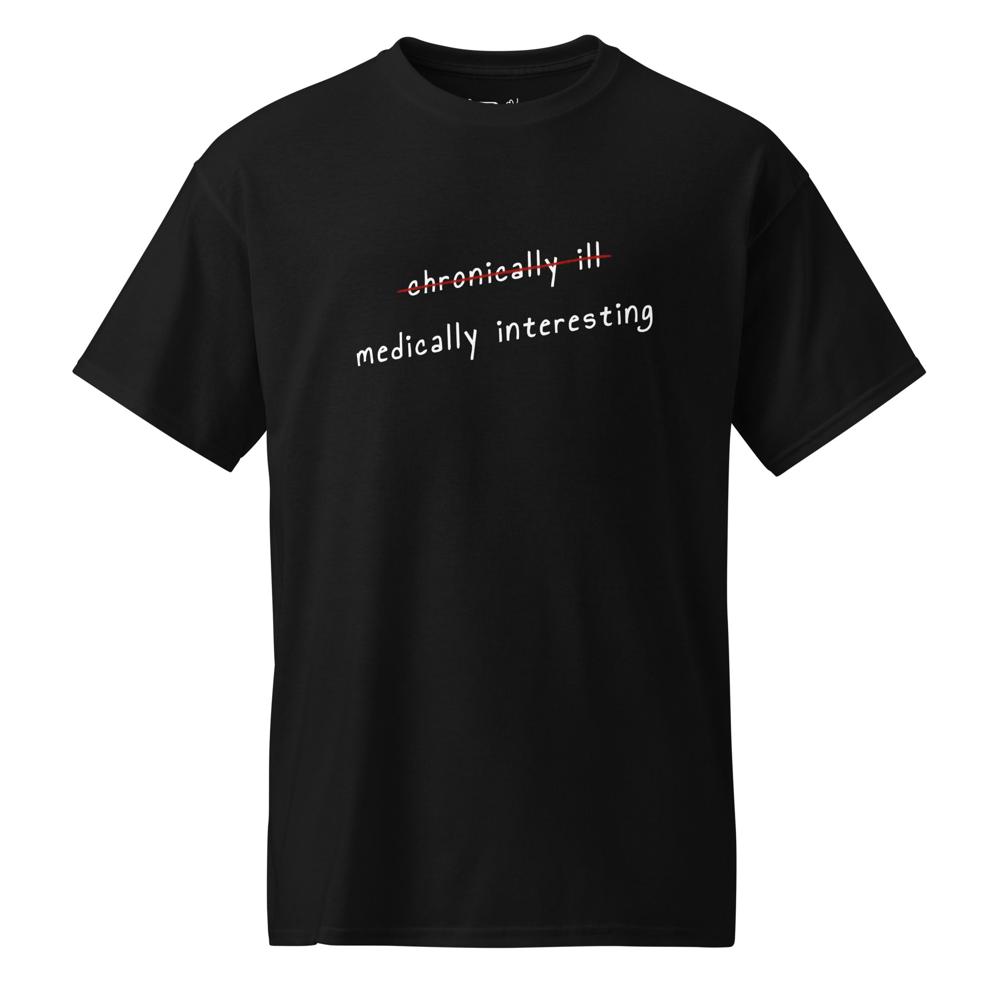 Unisex DryBlend® Classic Tee - 'Medically Interesting' Black T-Shirt