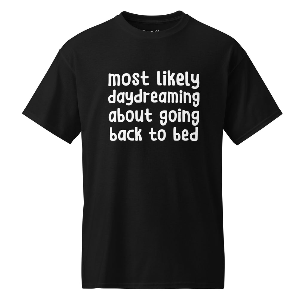 Unisex DryBlend® Classic Tee - 'Back to Bed' Black T-Shirt
