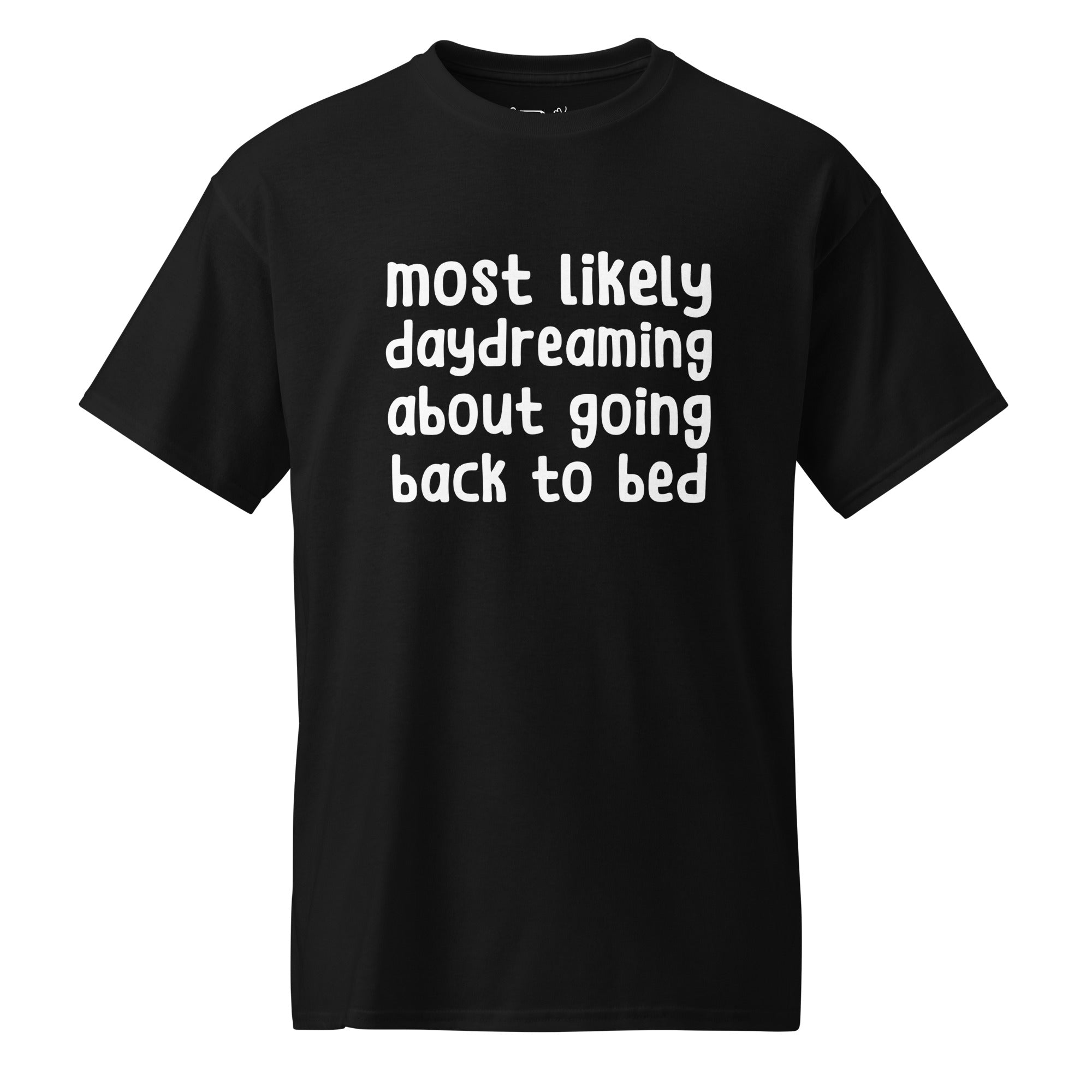 Unisex DryBlend® Classic Tee - 'Back to Bed' Black T-Shirt