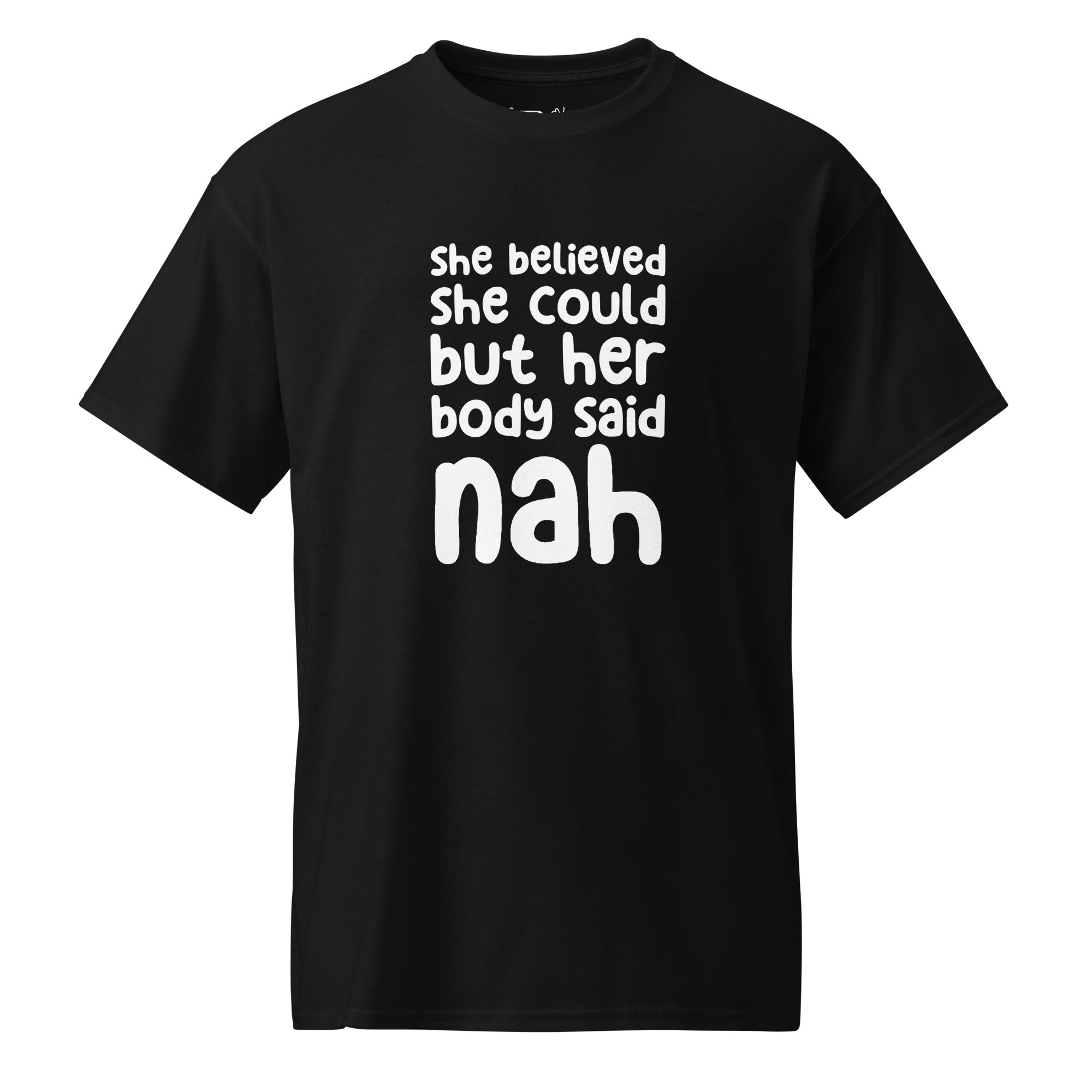 Unisex DryBlend® Classic Tee - 'Nah' Black T-Shirt