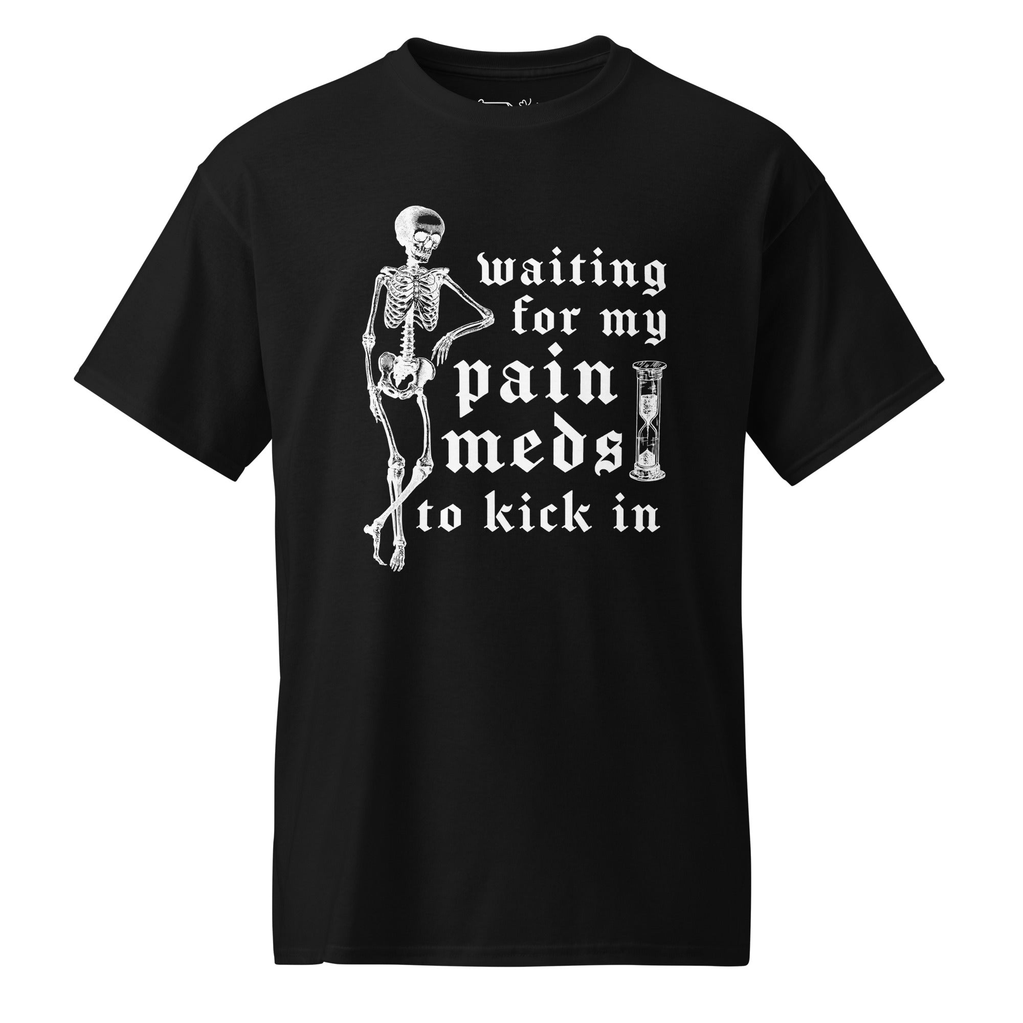 Unisex DryBlend® Classic Tee - 'Pain Meds' Black T-Shirt