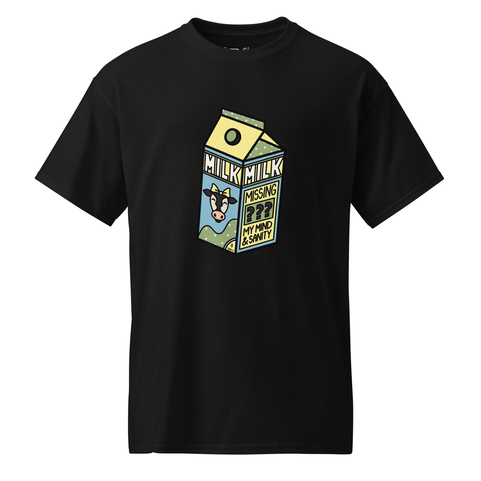 Unisex DryBlend® Classic Tee - 'Got Milk?' Black T-Shirt