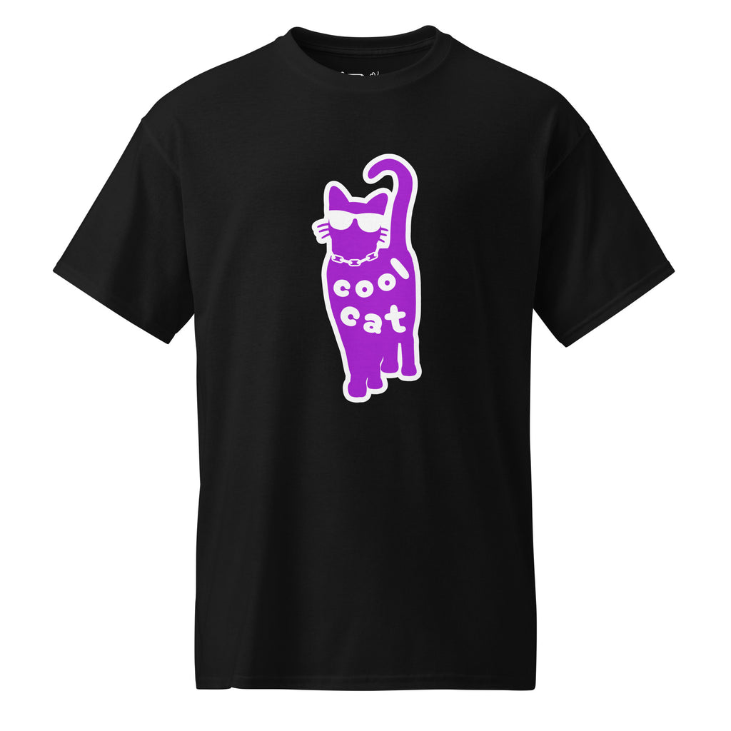 Unisex DryBlend® Classic Tee - 'Cool Cat' Black T-Shirt
