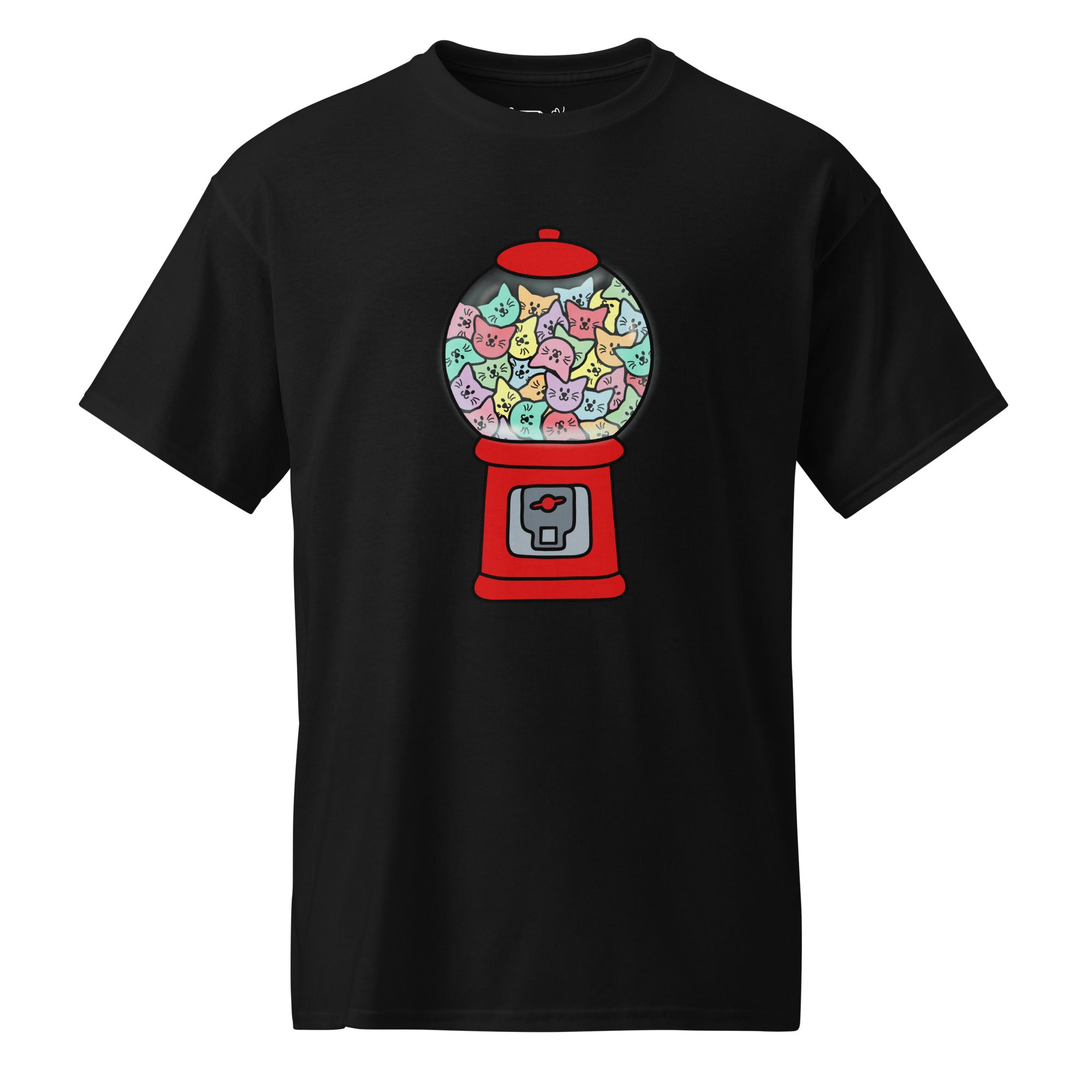 Unisex DryBlend® Classic Tee - 'Bubblegum Cats' Black T-Shirt
