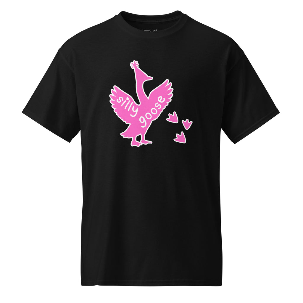 Unisex DryBlend® Classic Tee - 'Silly Goose' Black T-Shirt