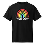 Unisex DryBlend® Classic Tee - 'Love Wins' Black T-Shirt