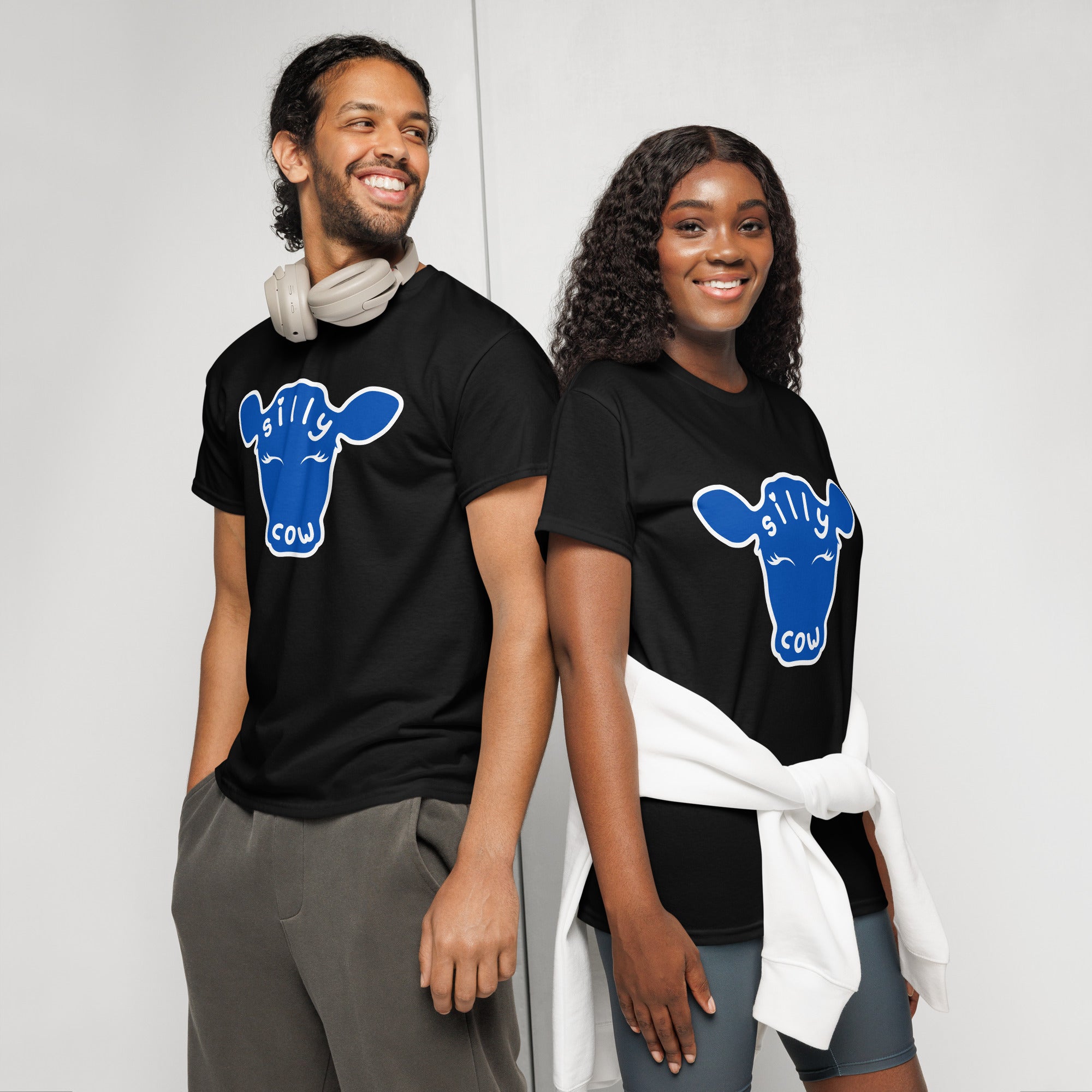 Unisex DryBlend® Classic Tee - 'Silly Cow' T-Shirt