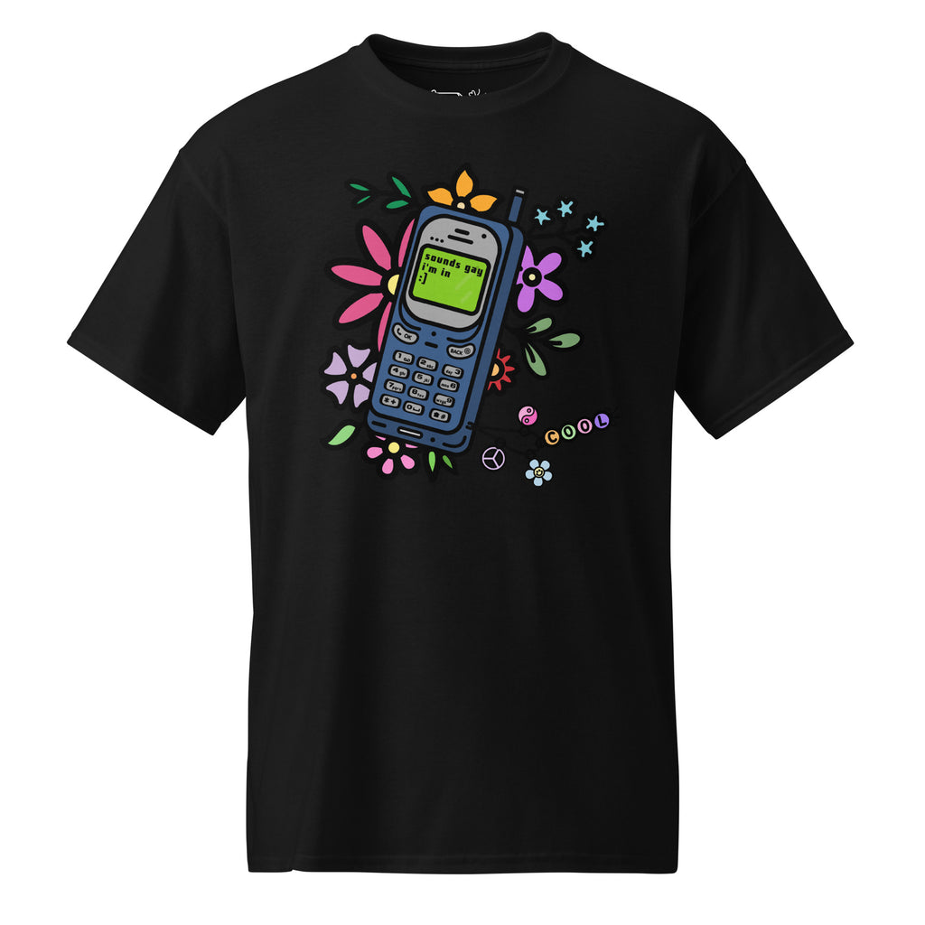 Unisex DryBlend® Classic Tee - 'Text Me' Black T-Shirt