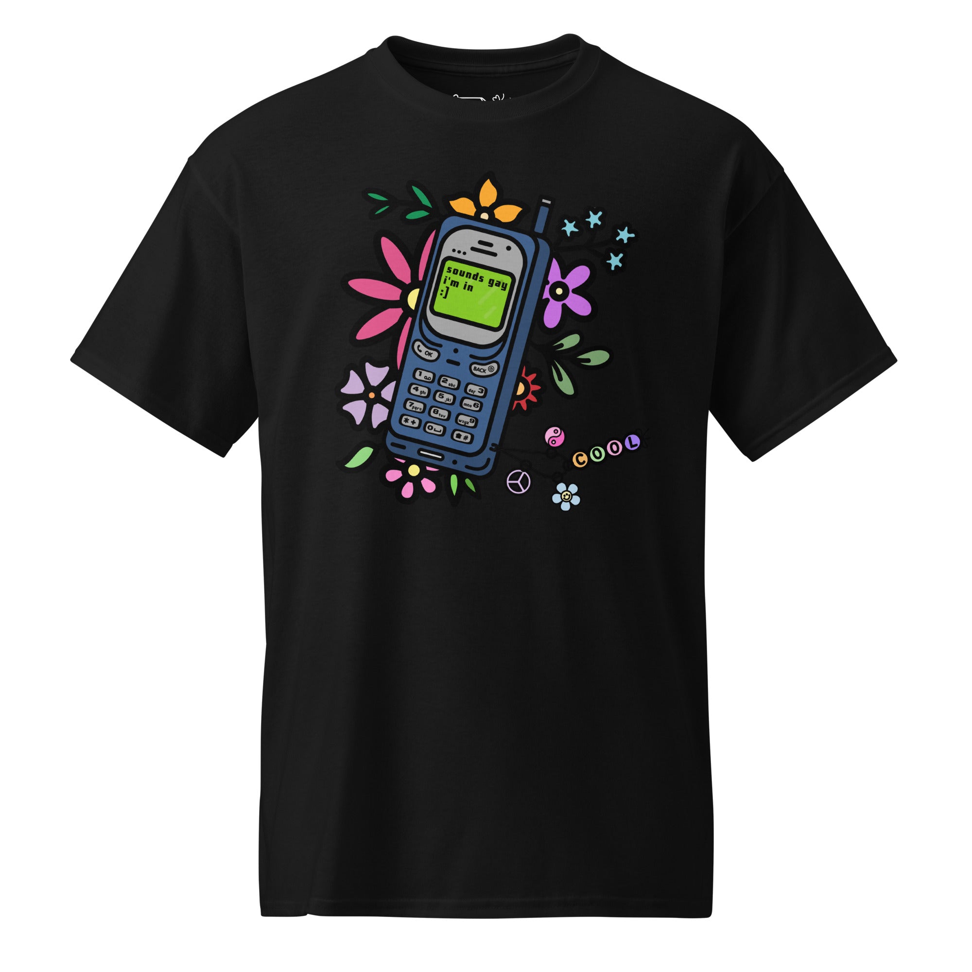 Unisex DryBlend® Classic Tee - 'Text Me' Black T-Shirt