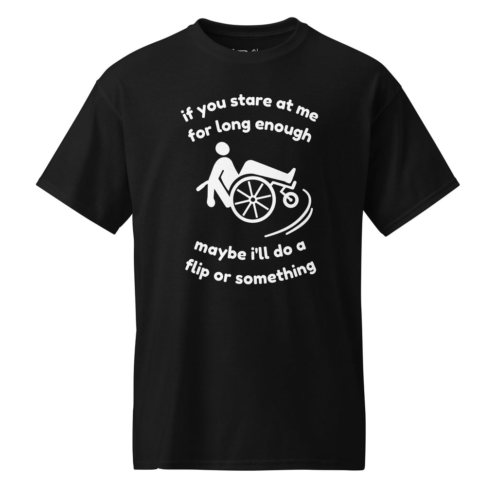 Unisex DryBlend® Classic Tee - 'Stare At Me' Black T-Shirt