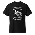 Unisex DryBlend® Classic Tee - 'Stare At Me' Black T-Shirt