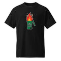 Unisex DryBlend® Classic Tee - 'Bin Fire' Black T-Shirt