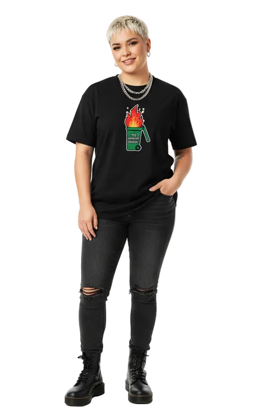 Unisex DryBlend® Classic Tee - 'Bin Fire' T-Shirt