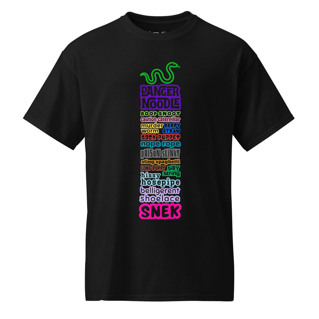 Unisex DryBlend® Classic Tee - 'Danger Noodle' Black T-Shirt