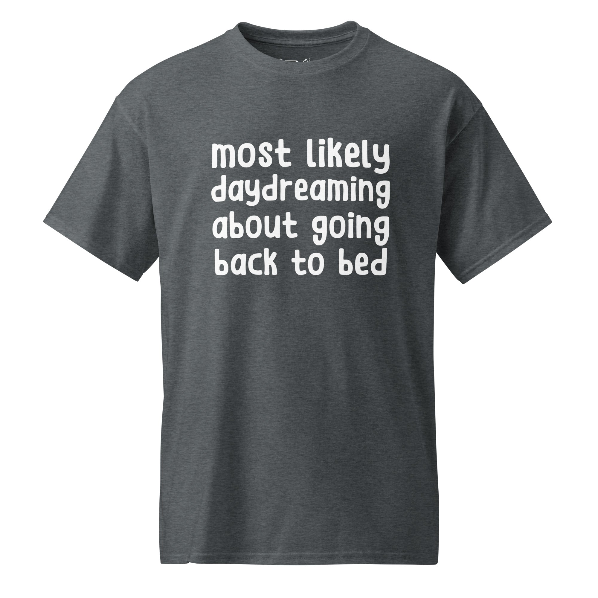 Unisex DryBlend® Classic Tee - 'Back to Bed' Dark Heather T-Shirt