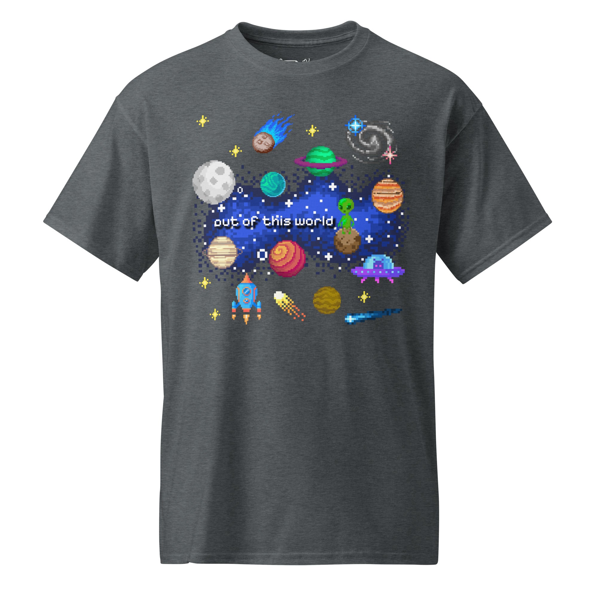 Unisex DryBlend® Classic Tee - 'Out of This World' Dark Heather T-Shirt