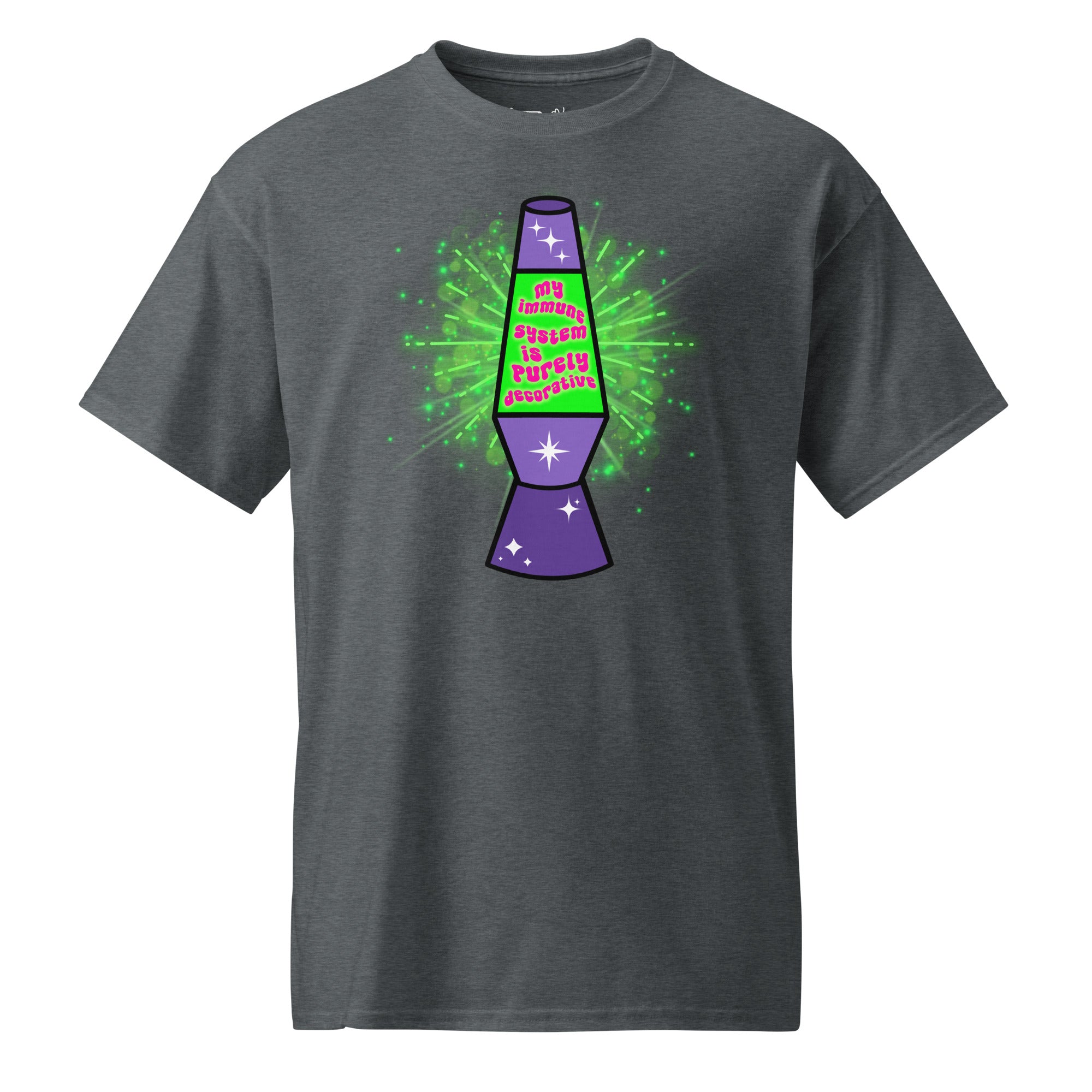 Unisex DryBlend® Classic Tee - 'Purely Decorative' Dark Heather T-Shirt