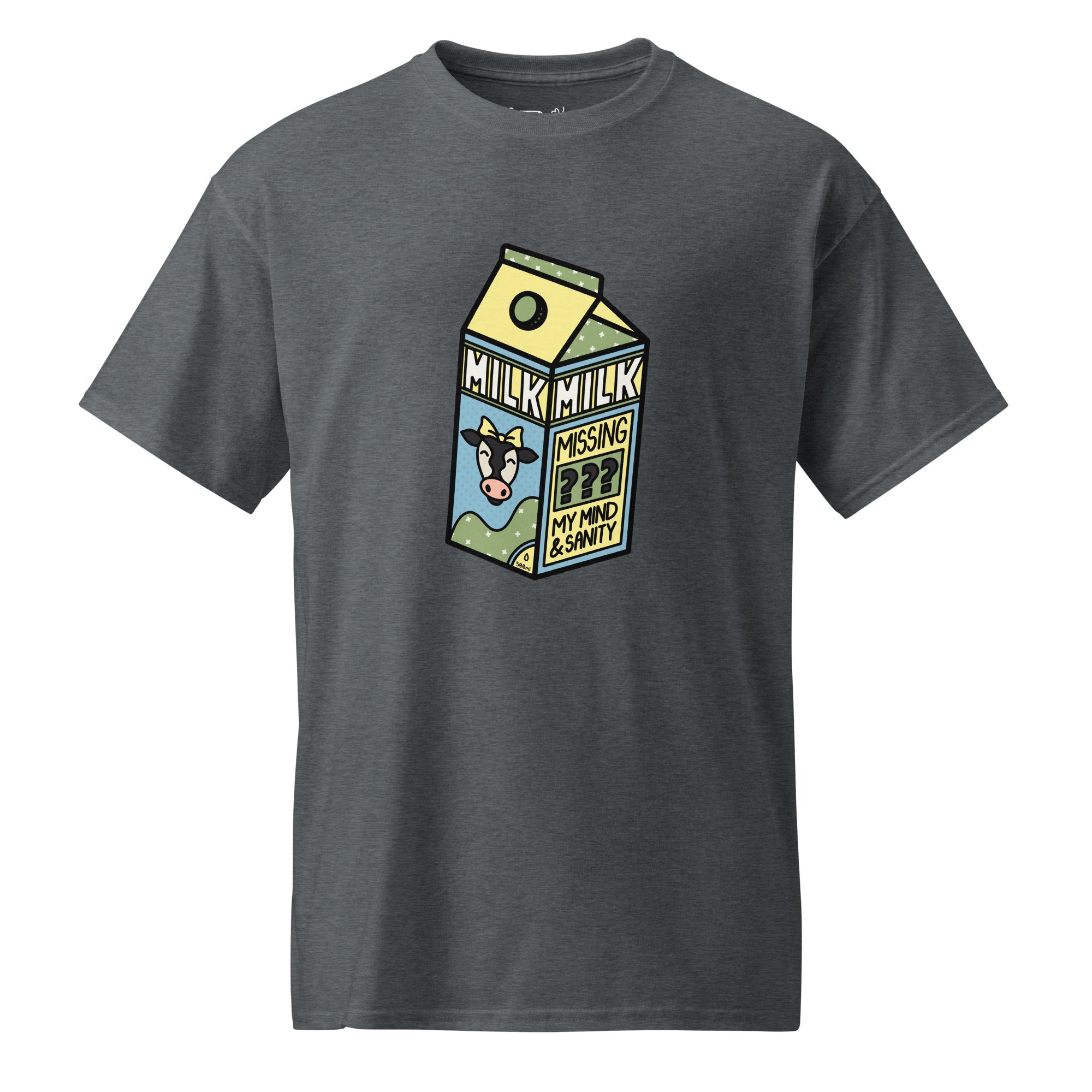 Unisex DryBlend® Classic Tee - 'Got Milk?' Dark Heather T-Shirt