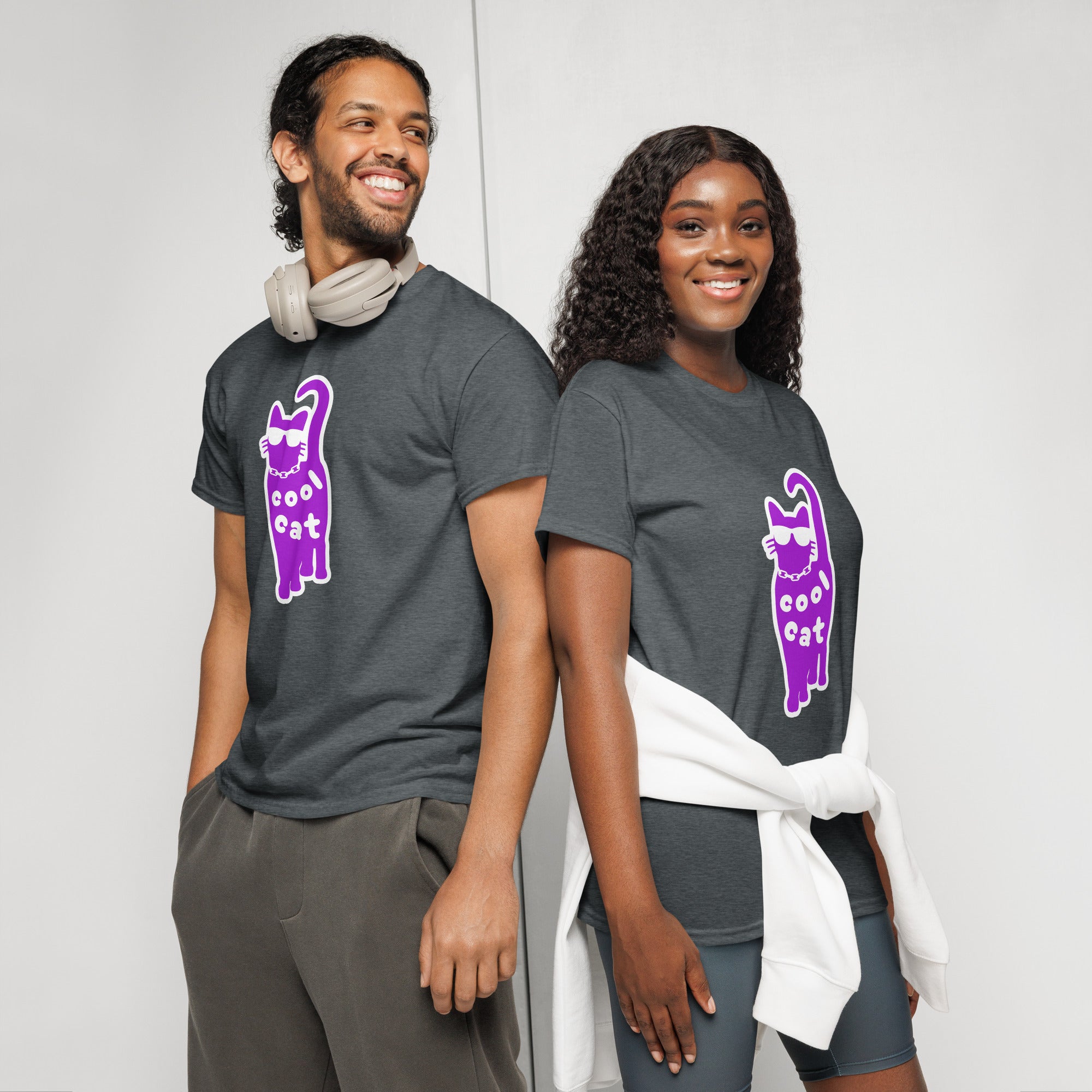 Unisex DryBlend® Classic Tee - 'Cool Cat' T-Shirt