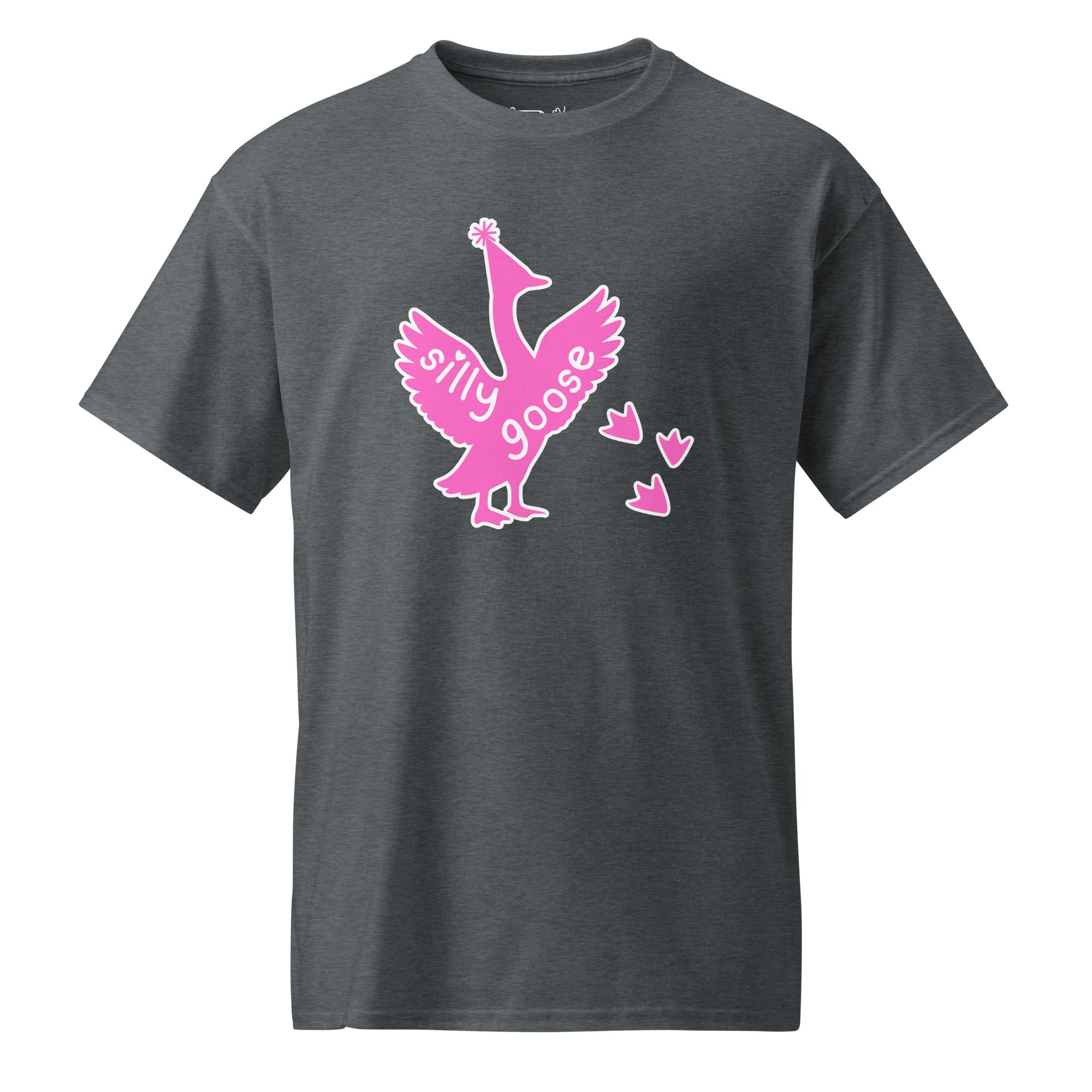 Unisex DryBlend® Classic Tee - 'Silly Goose' Dark Heather T-Shirt