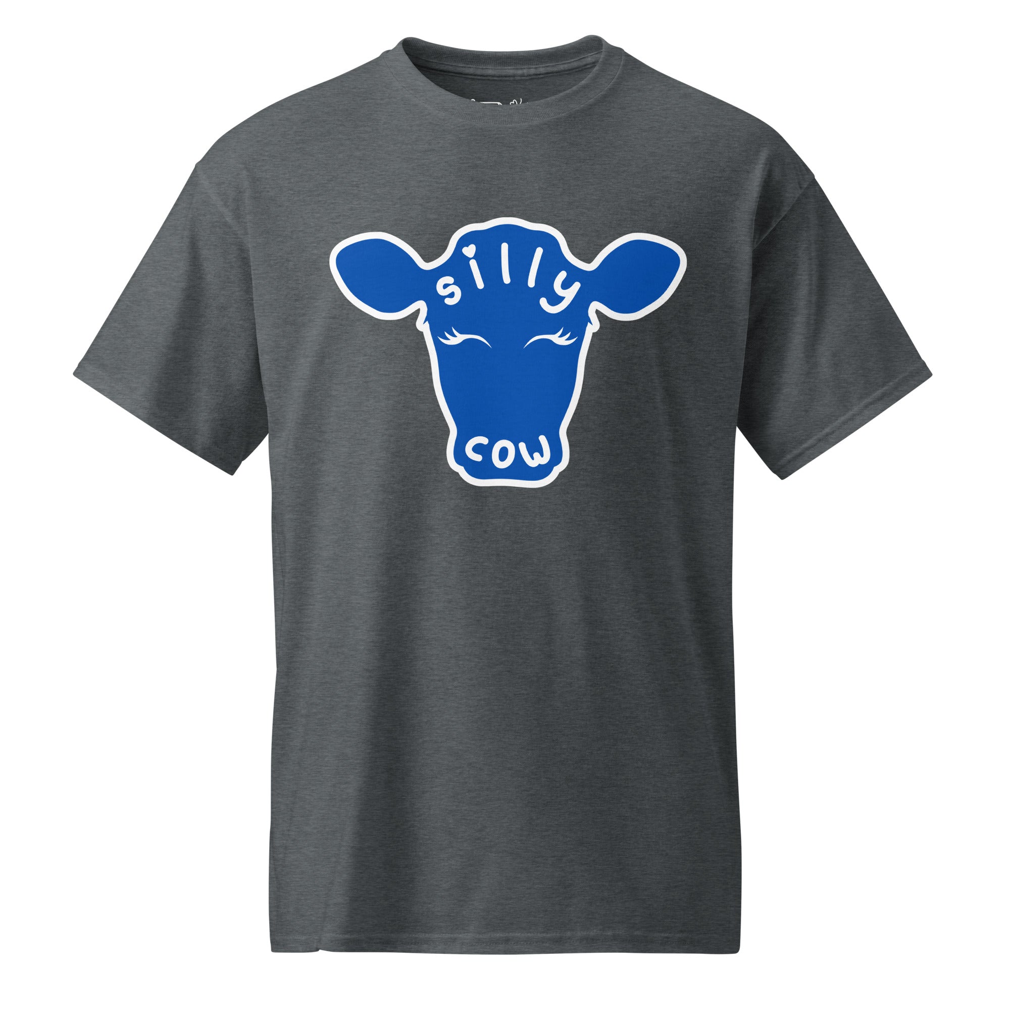 Unisex DryBlend® Classic Tee - 'Silly Cow' Dark Heather T-Shirt
