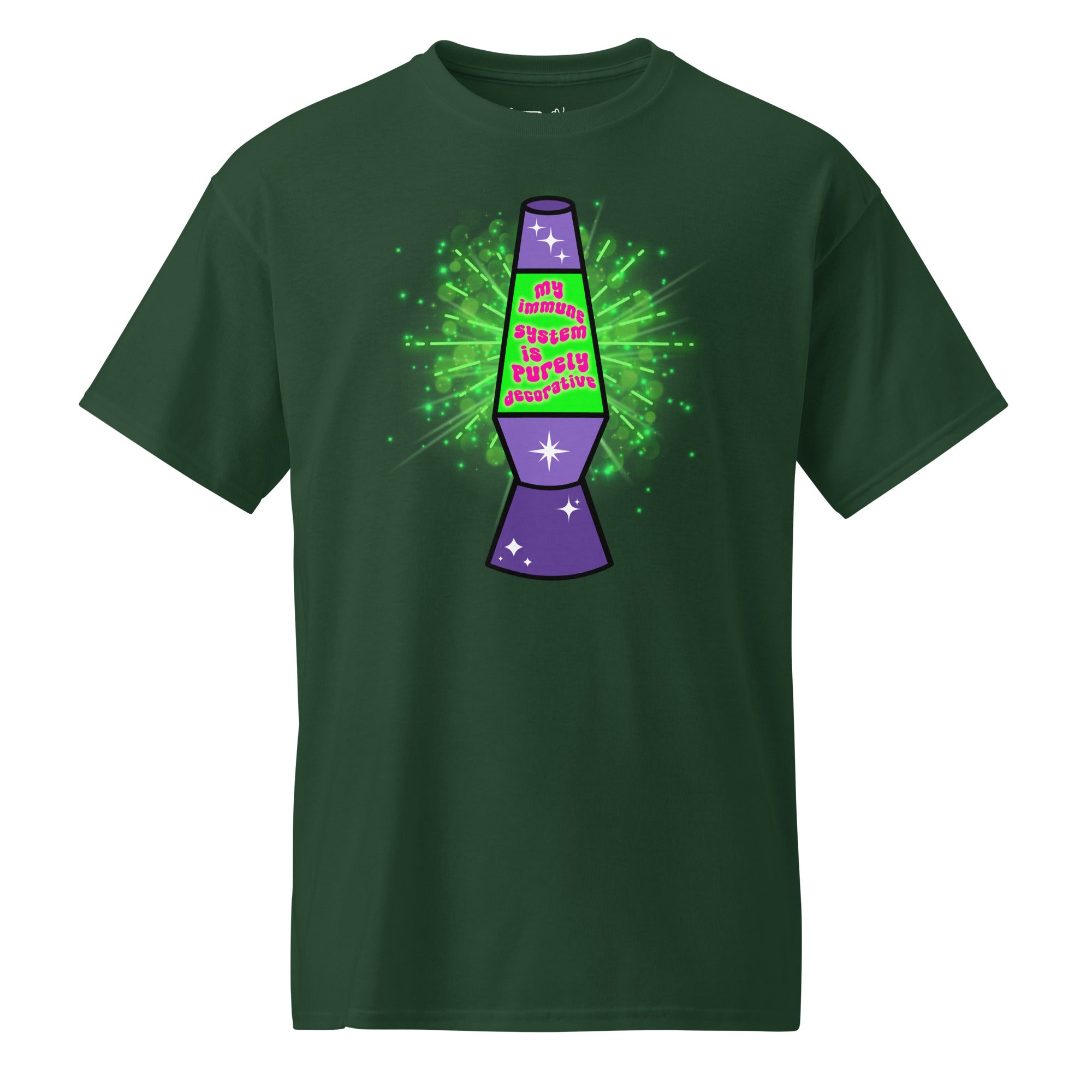 Unisex DryBlend® Classic Tee - 'Purely Decorative' Forest Green T-Shirt