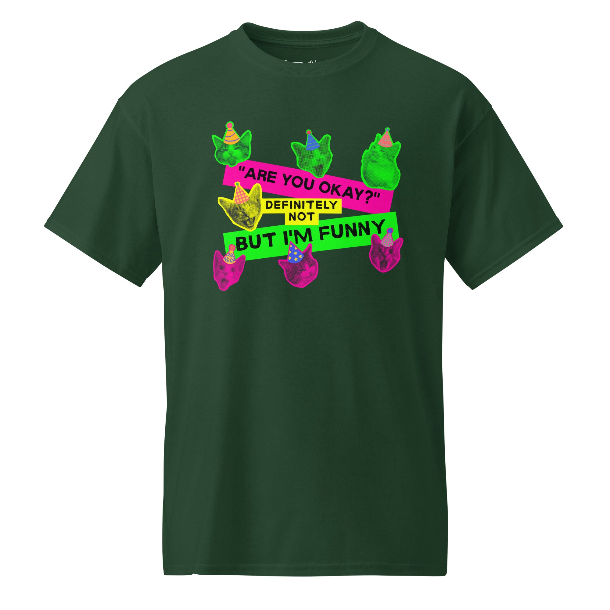 Unisex DryBlend® Classic Tee - 'Definitely Not' Forest Green T-Shirt